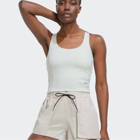 Adidas Parley Run For The Oceans Cropped Tank Top - Picture 1 of 13